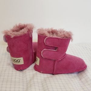 UGG Pink Infant Baby Crib Boots Size L 6M to 12M